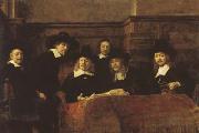REMBRANDT Harmenszoon van Rijn The Syndics of the Amsterdam Clothmakers'Guild (mk08) France oil painting reproduction